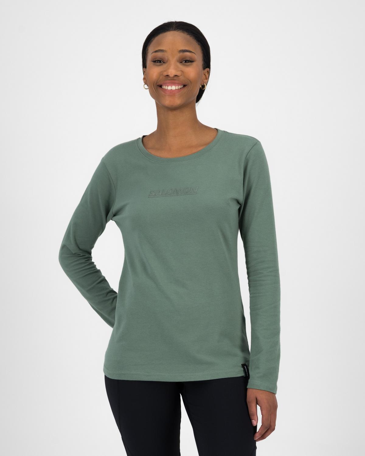 Salomon Womens Scoop Neck Long Sleeve Tee Laurel