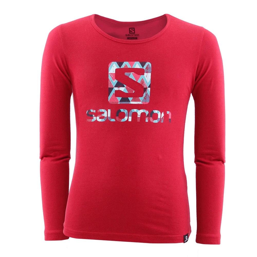 Salomon Girls Swazi Long Sleeve Tee Rio Red