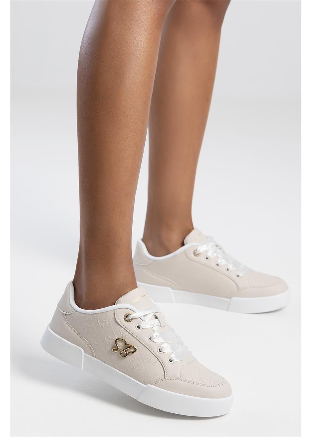 Sissyboy Womens Embossed Sneaker With Sb Hardwear Plate On Side Stone