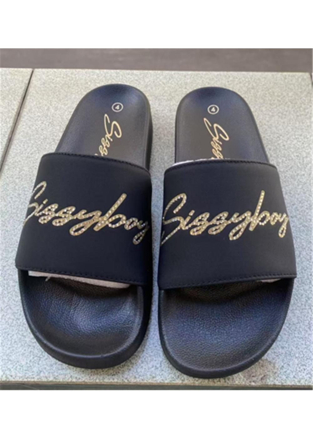 Sissy Boy Slide Script Bling Branding Black