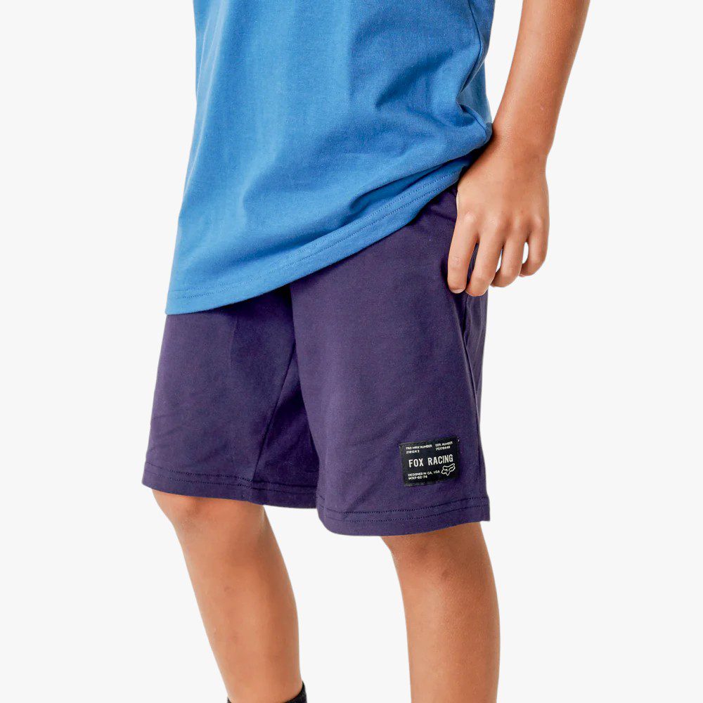 Fox Boys Head Fleece Shorts Navy