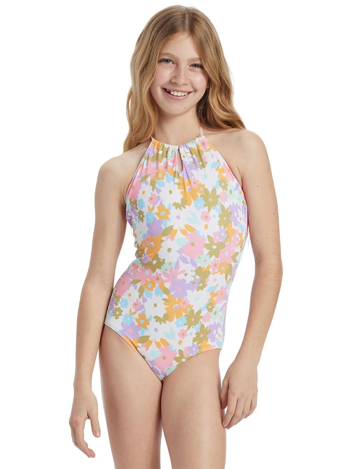 Billabong Girls Kissed By The Sun One Pc Swimsuit