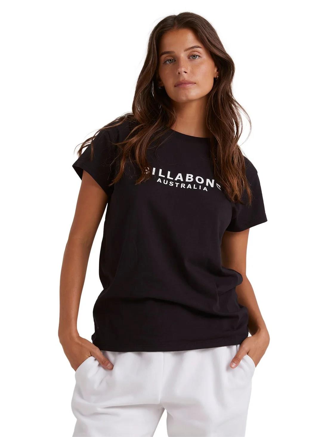 Billabong Womens Society Short Sleeve Tee Black