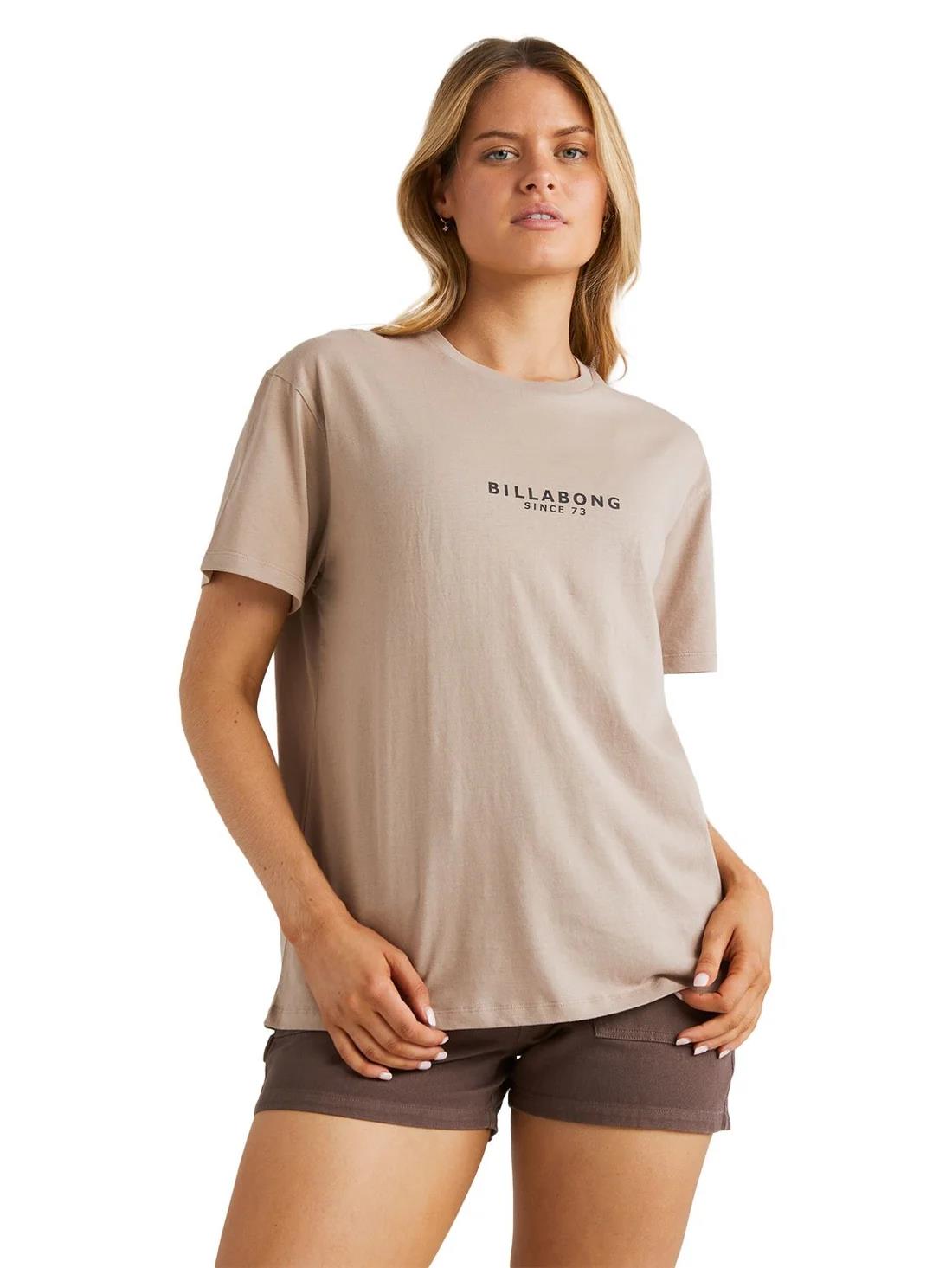 Billabong Womens Emerald Island Short Sleeve Tee Cobblestone