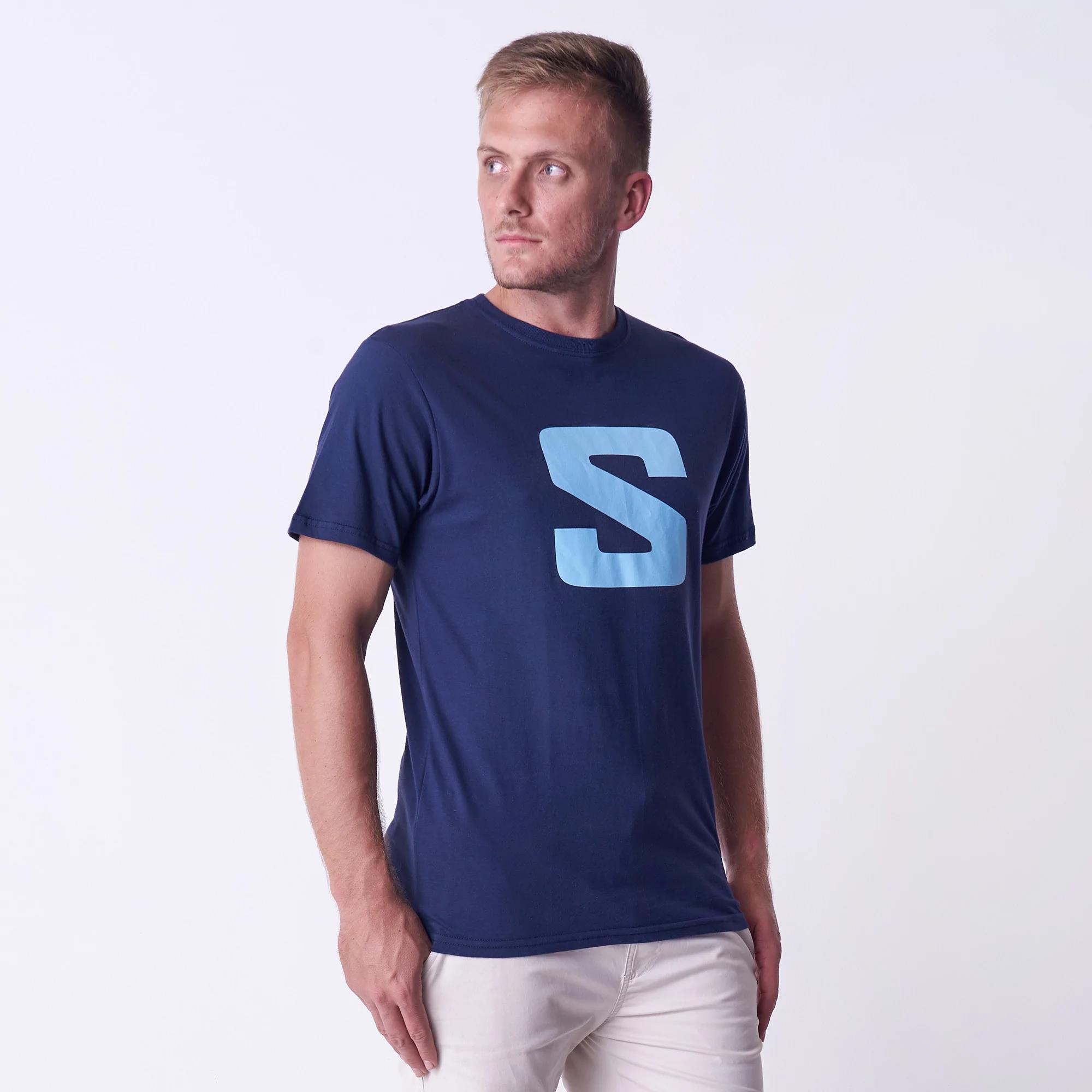 Salomon Mens Core Form Short Sleeve Tee Mood Indigo
