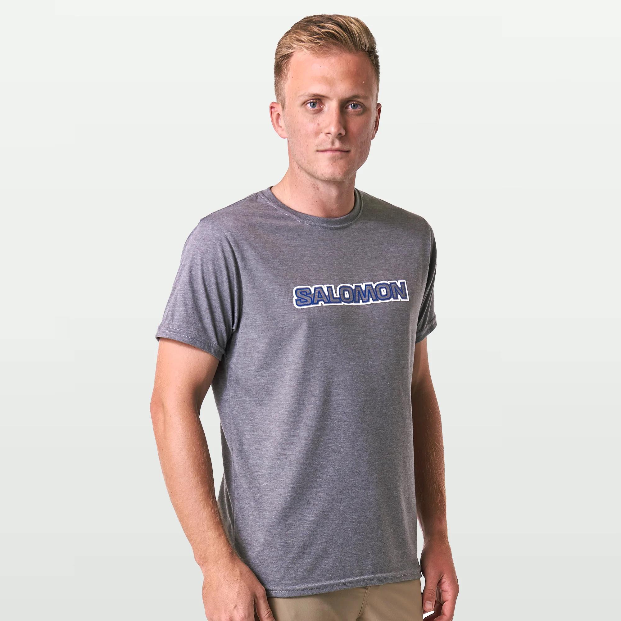 Salomon Mens Cedar Short Sleeve Tee Tetras Mel