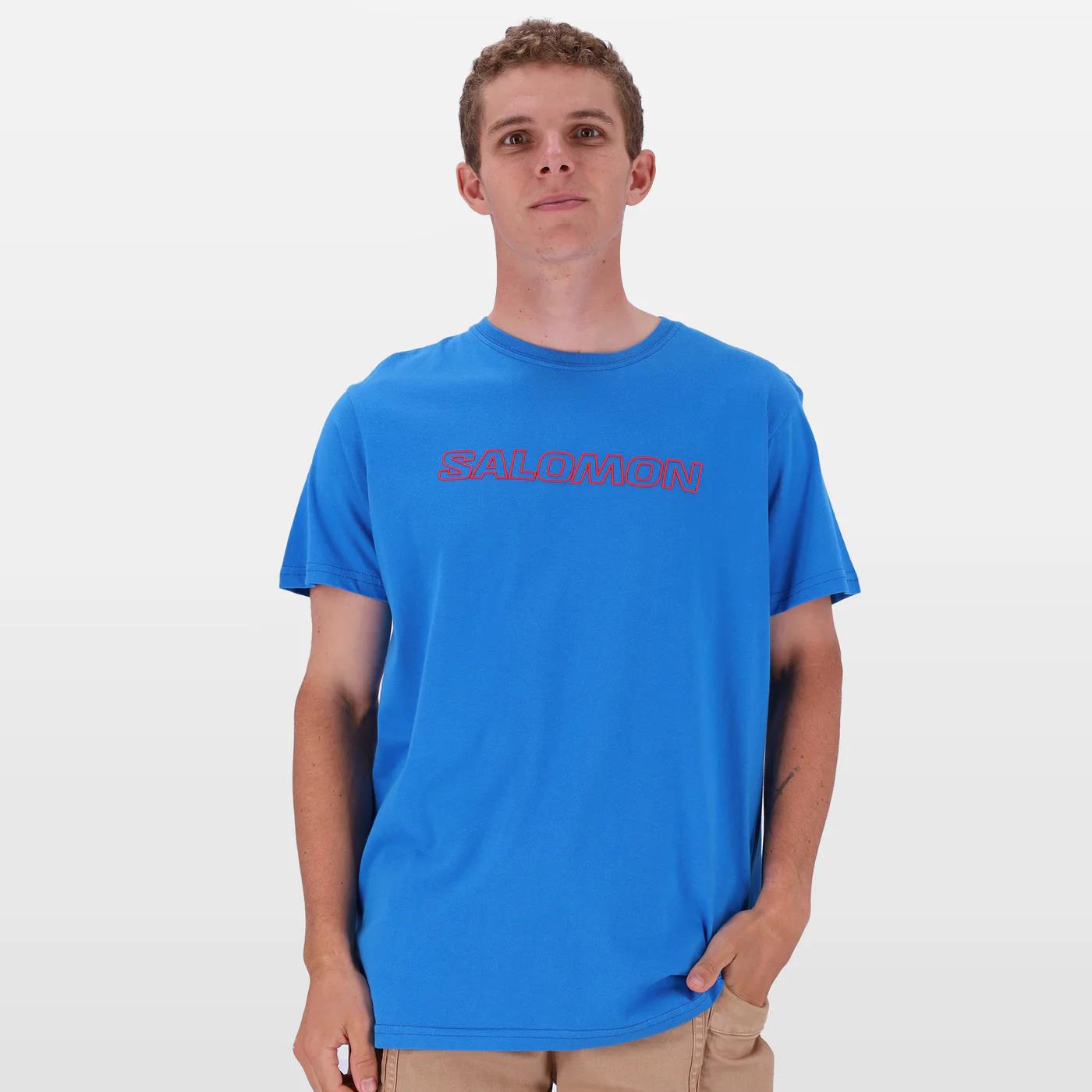 Salomon Mens Baltoro Short Sleeve Tee Direct Blue