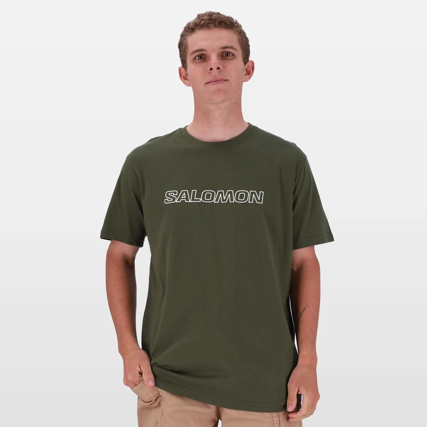 Salomon Mens Baltoro Short Sleeve Tee Olive Night