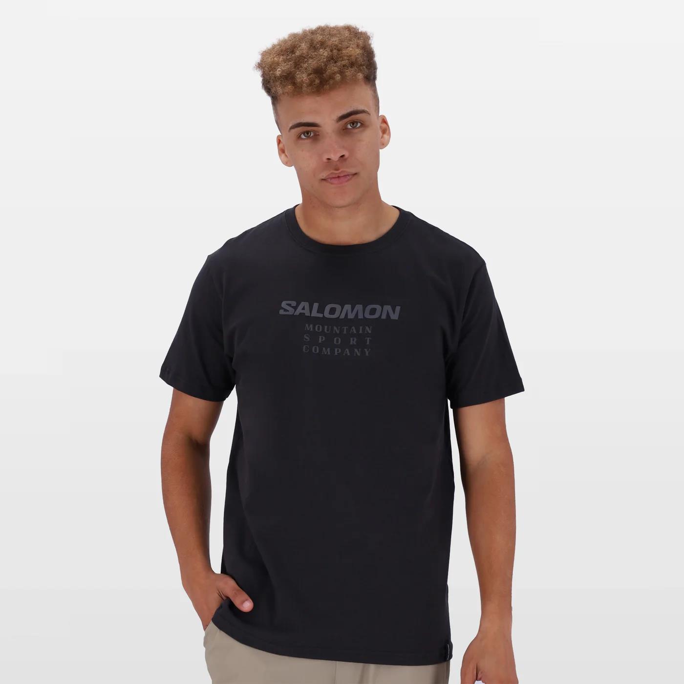 Salomon Mens Kiimanjaro Short Sleeve Tee Phantom