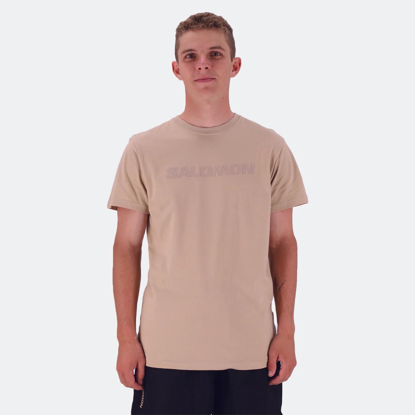 Salomon Mens Tonal Short Sleeve Tee Khaki