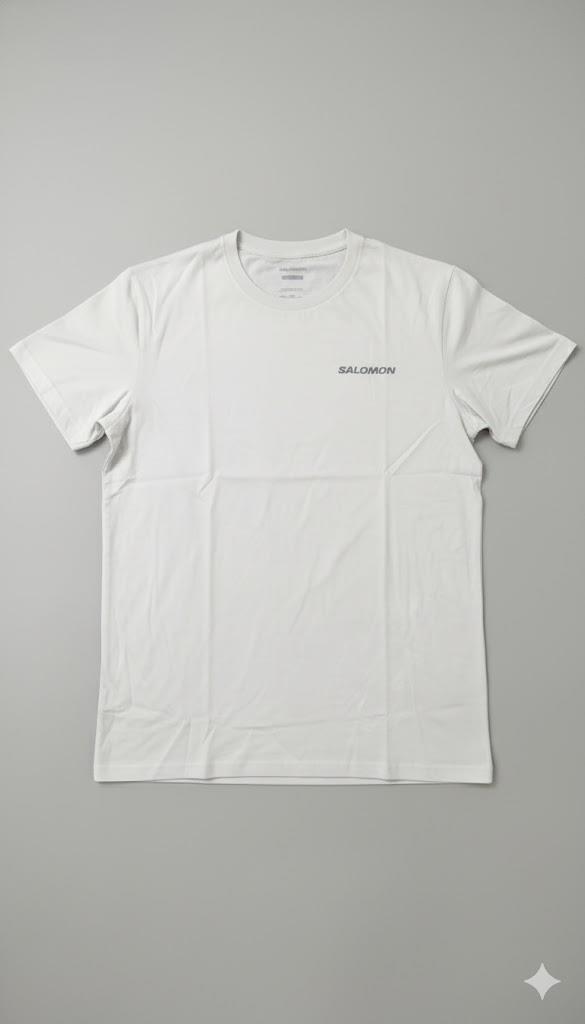 Salomon Mens Small Core Logo Short Sleeve Tee Rainy