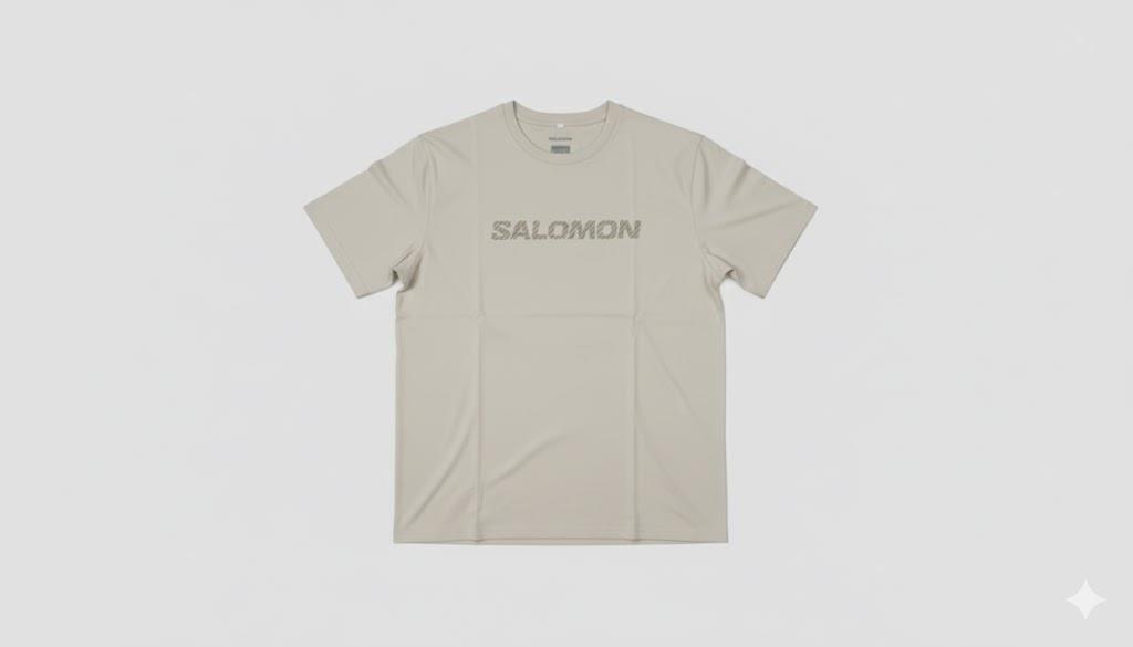 Salomon Mens Strike Thru Short Sleeve Tee Rainy Day