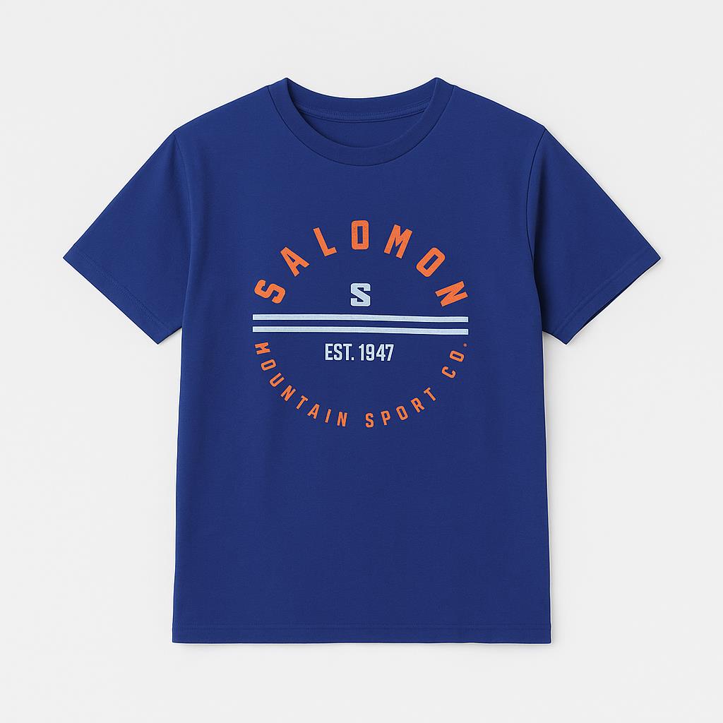Salomon Mens Around The World Short Sleeve Tee Astral Aura