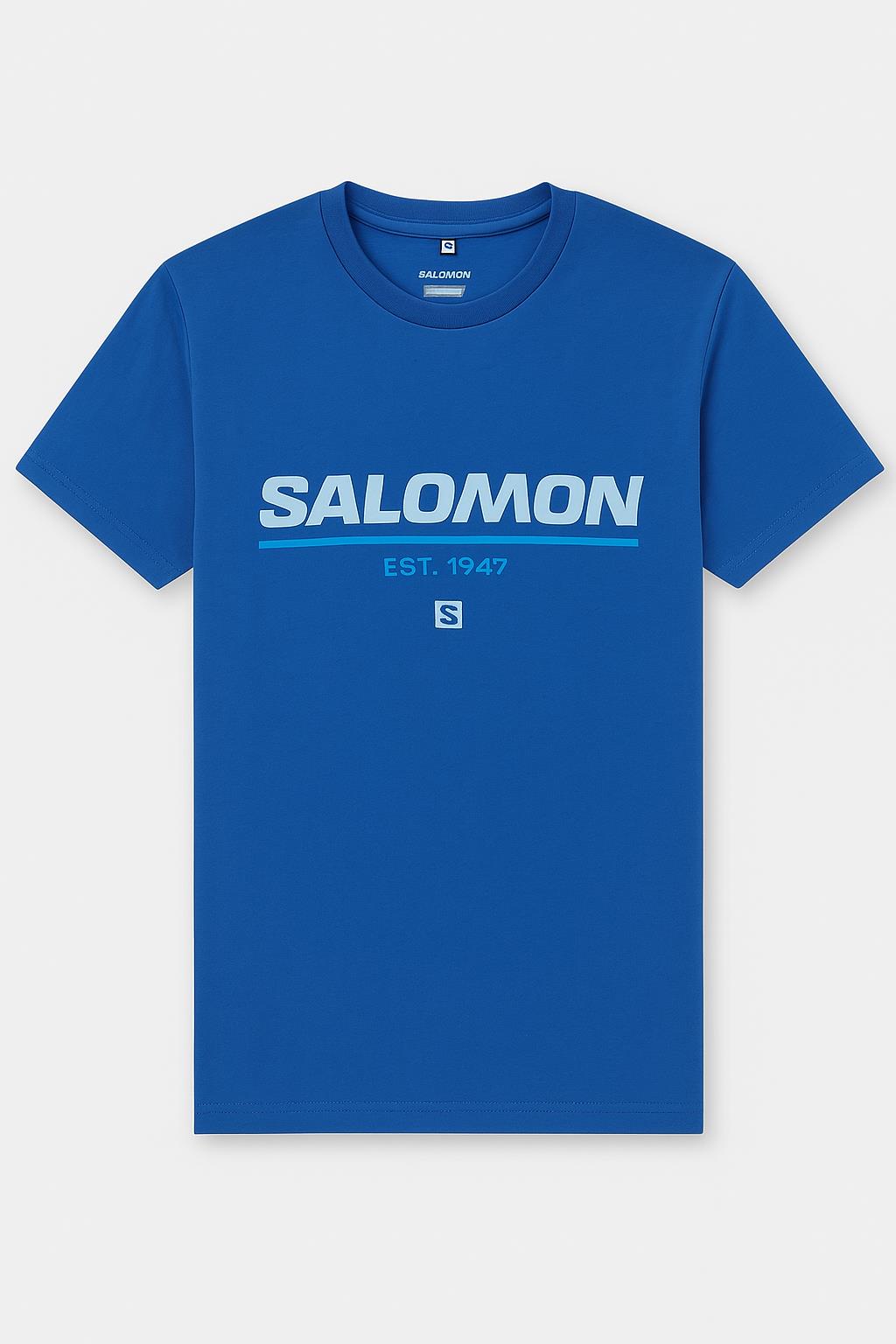 Salomon Mens Time To Play Short Sleeve Tee Marlin
