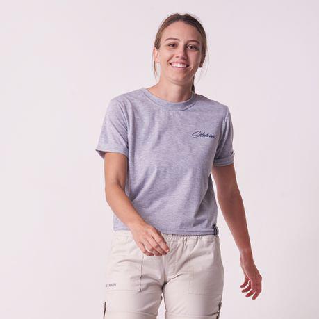 Salomon Womens Heart On Sleeve Short Sleeve Tee Grey Mel