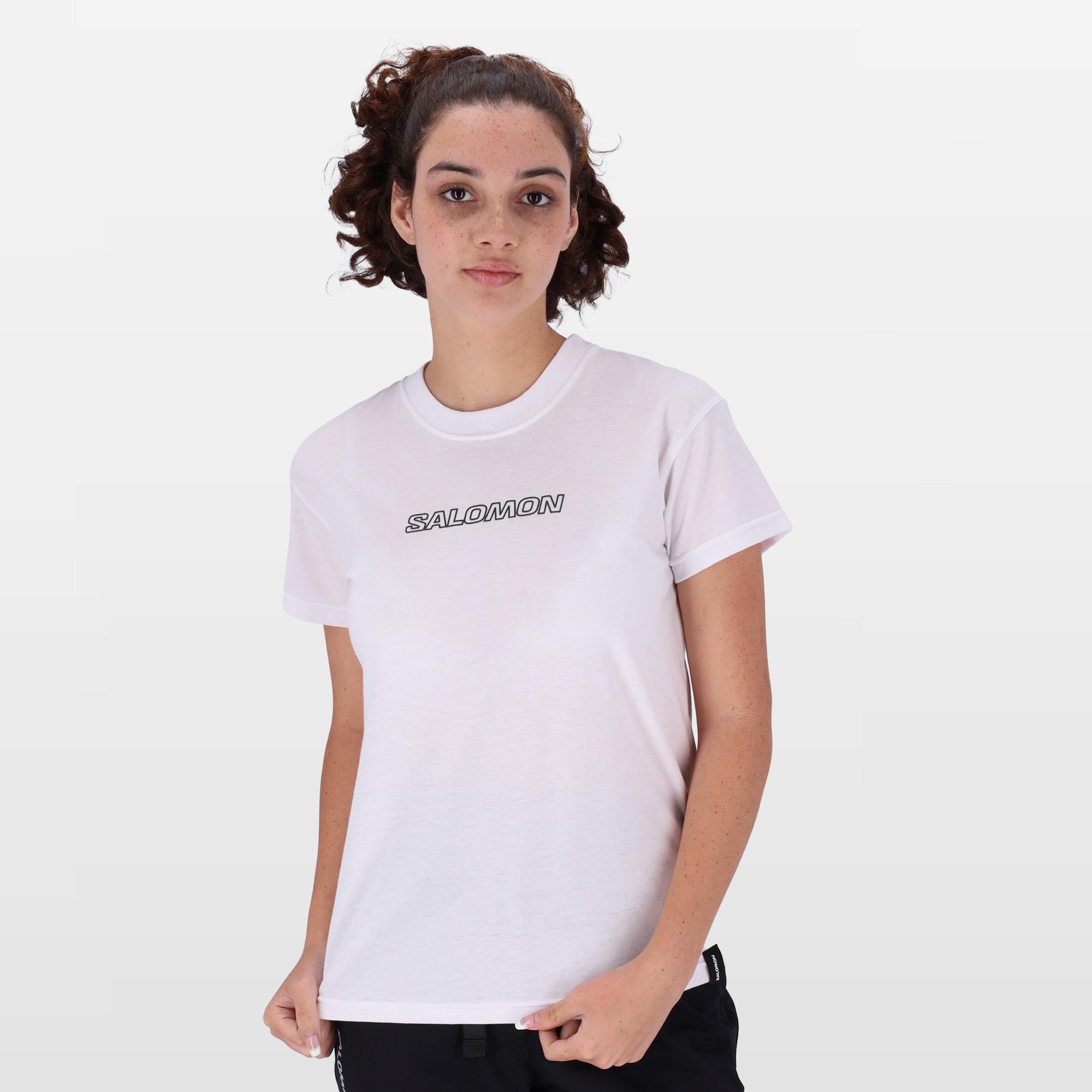 Salomon Womens Outline Short Sleeve Tee White