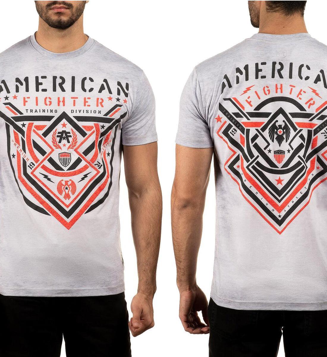 American Fighter Mens Lost Spring Short Sleeve Tee White Multi