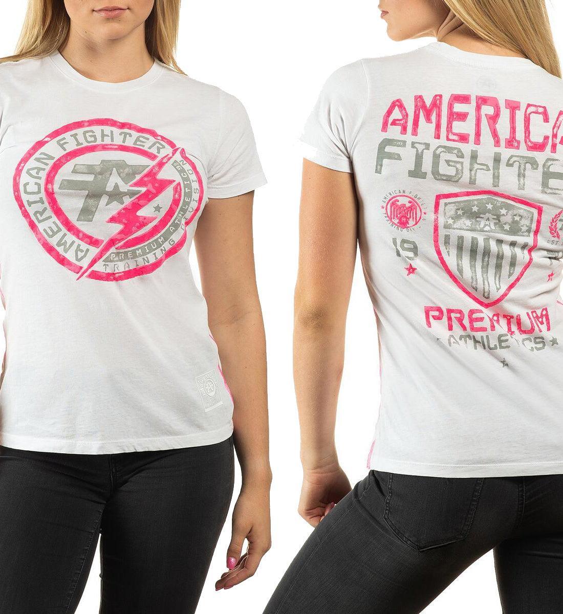 American Fighter Womens Allen Artisan Short Sleeve Tee Pure White