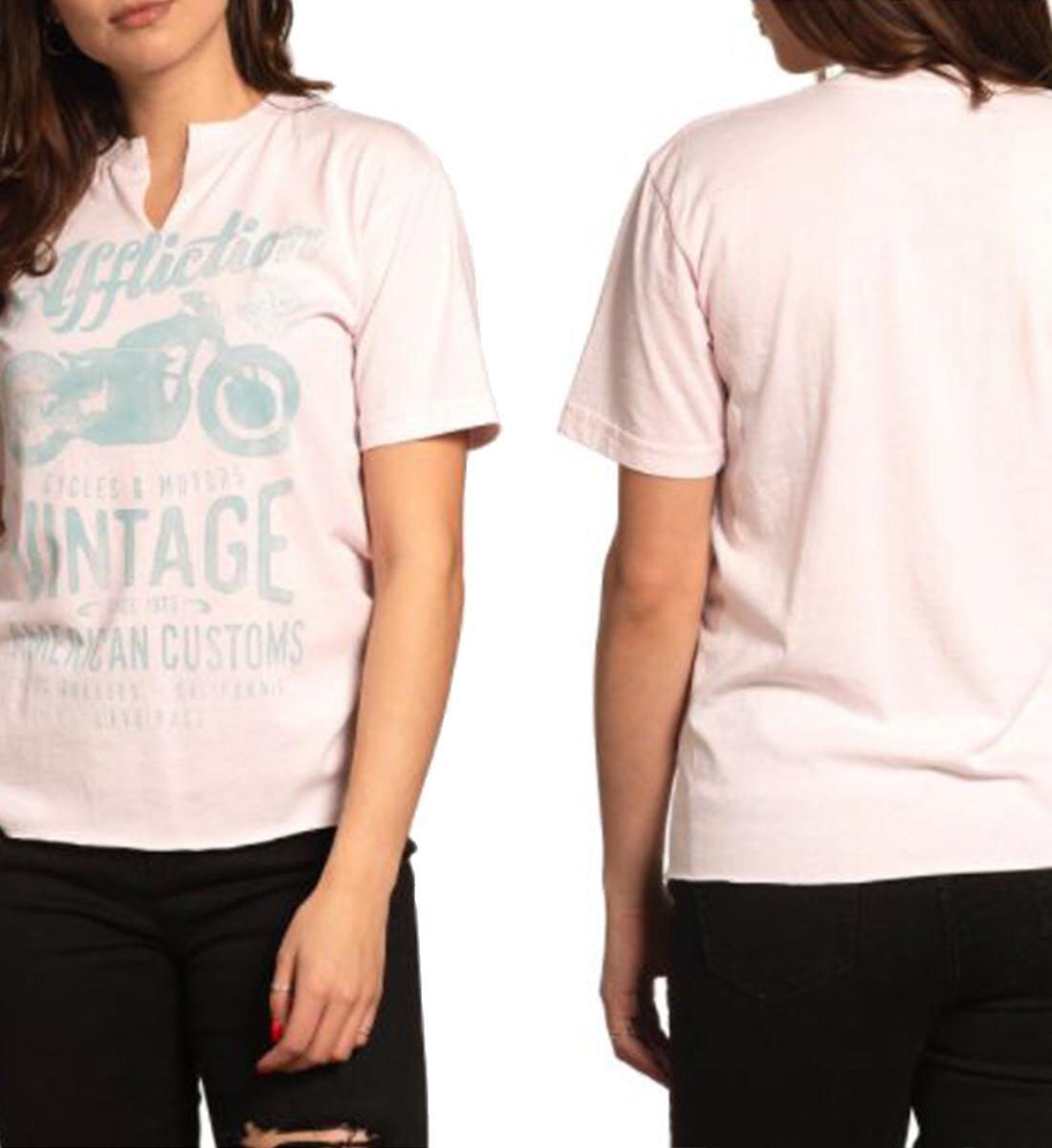 American Fighter Womens Alien Artisan Short Sleeve Tee Pure White