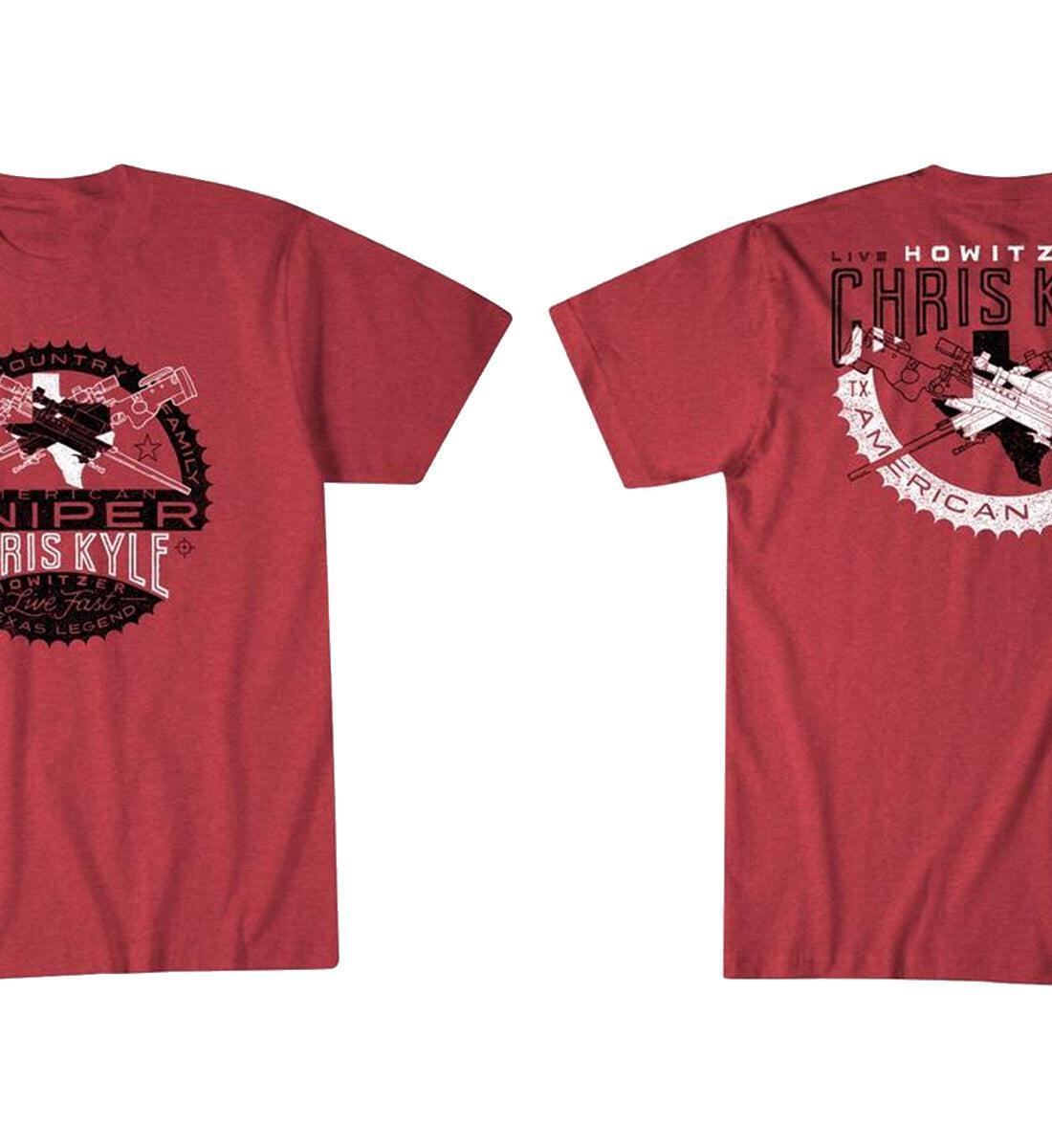 American Fighter Chris Kyle Grinder Short Sleeve Tee Red