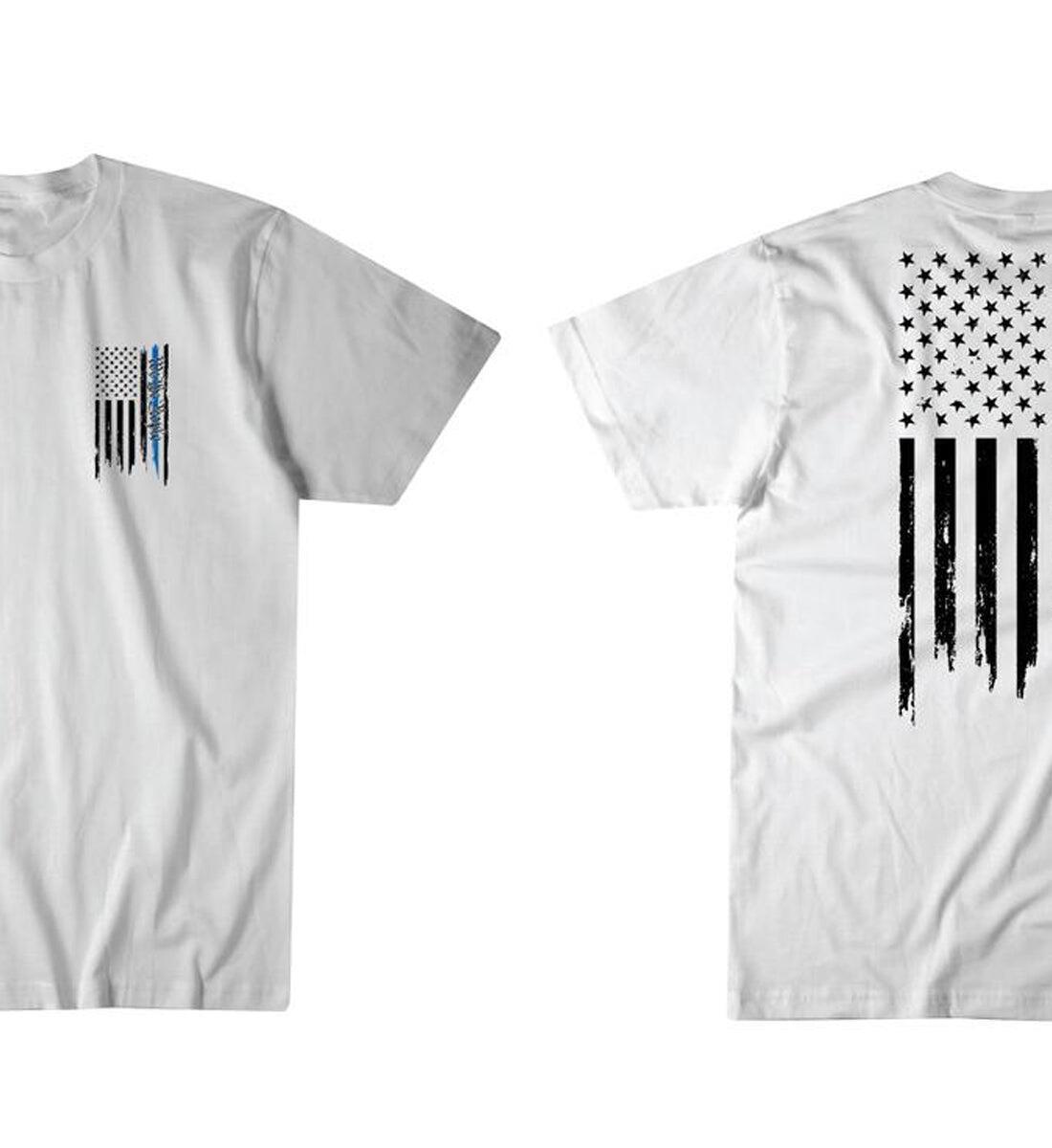 Howziter Mens We Honor Short Sleeve Tee White