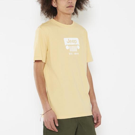 Jeep Mens Iconic Collection Short Sleeve Tee Butter