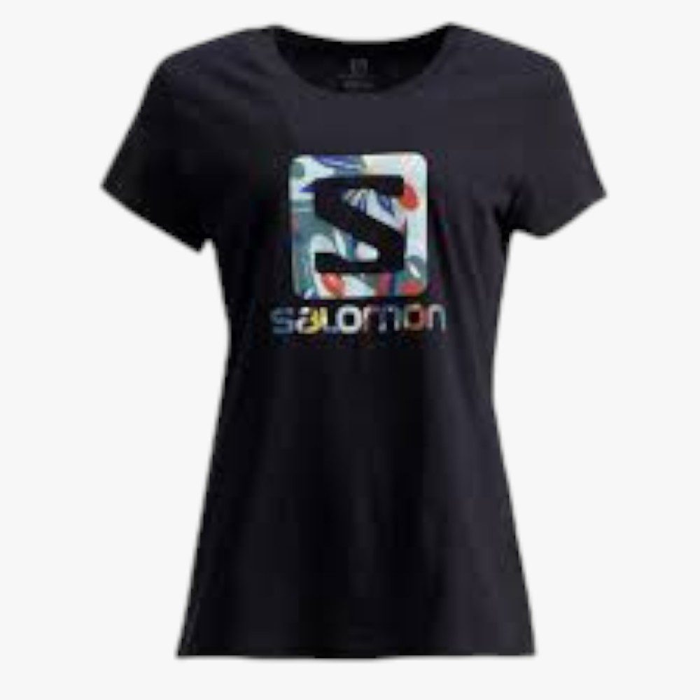Salomon Girls Tropic Of Sea Short Sleeve Tee Black