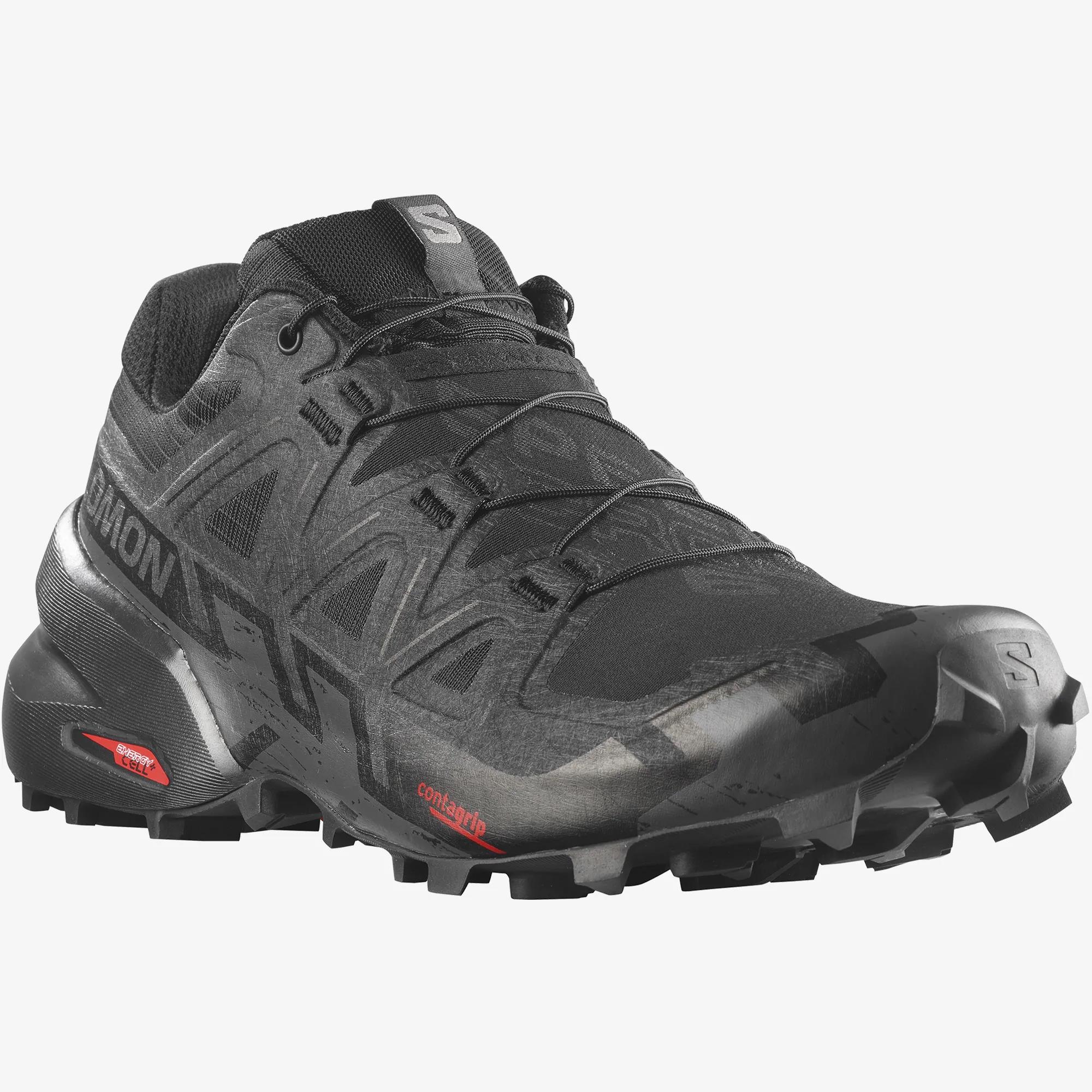 Salomon Womens Speedcross 6 Trail Sneaker Black Black Phantom