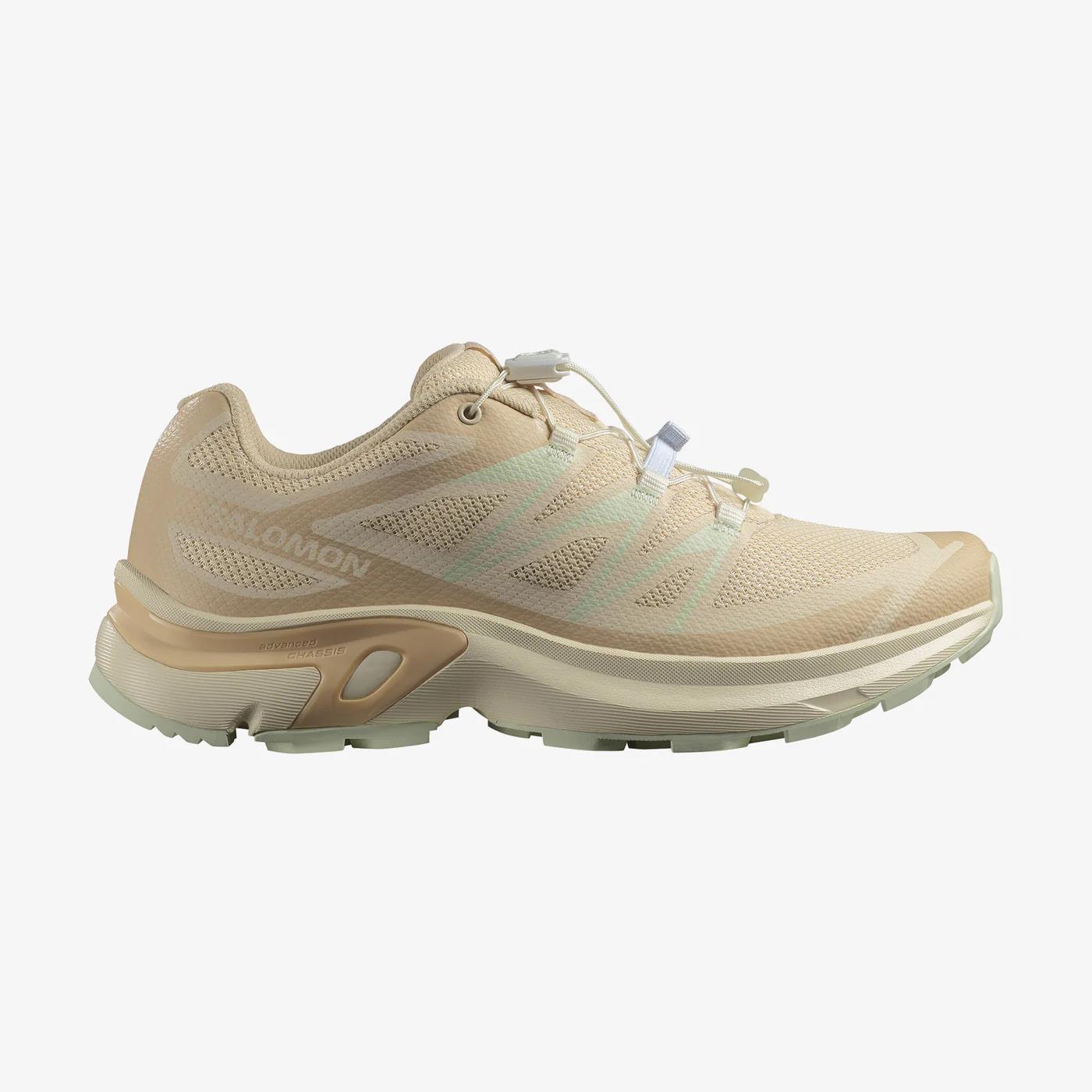 Salomon Womens Xt Evr Sneaker Sun Kiss Hazelnut Canary Green