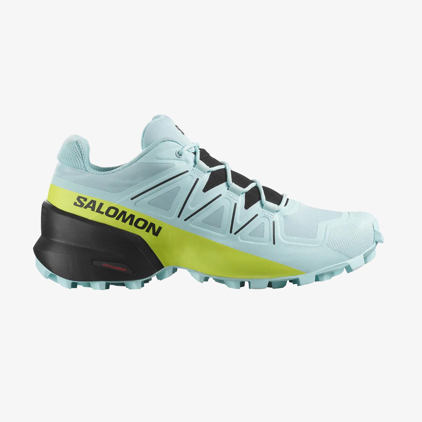 Salomon Womens Cross Evr Sneaker Iced Aqua Grgeck Black