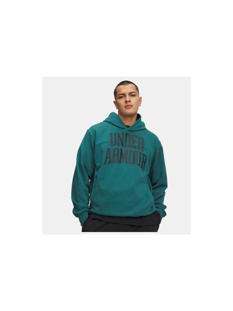 Under Armour Mens Rival Graphic Hoody 338 Green