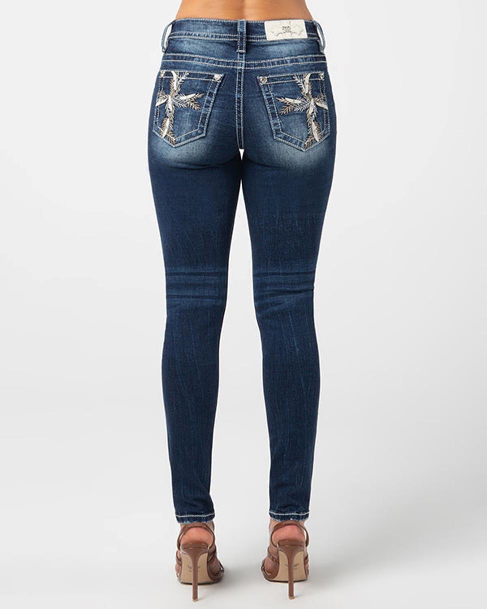 Miss Me Natures Cross Mid Rise Skinny Jean Blue