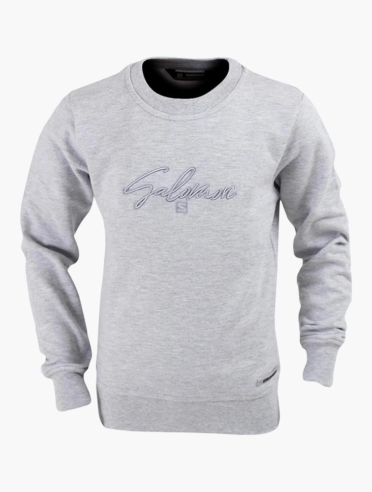 Salomon Girls Countryside Pullover Grey Mel
