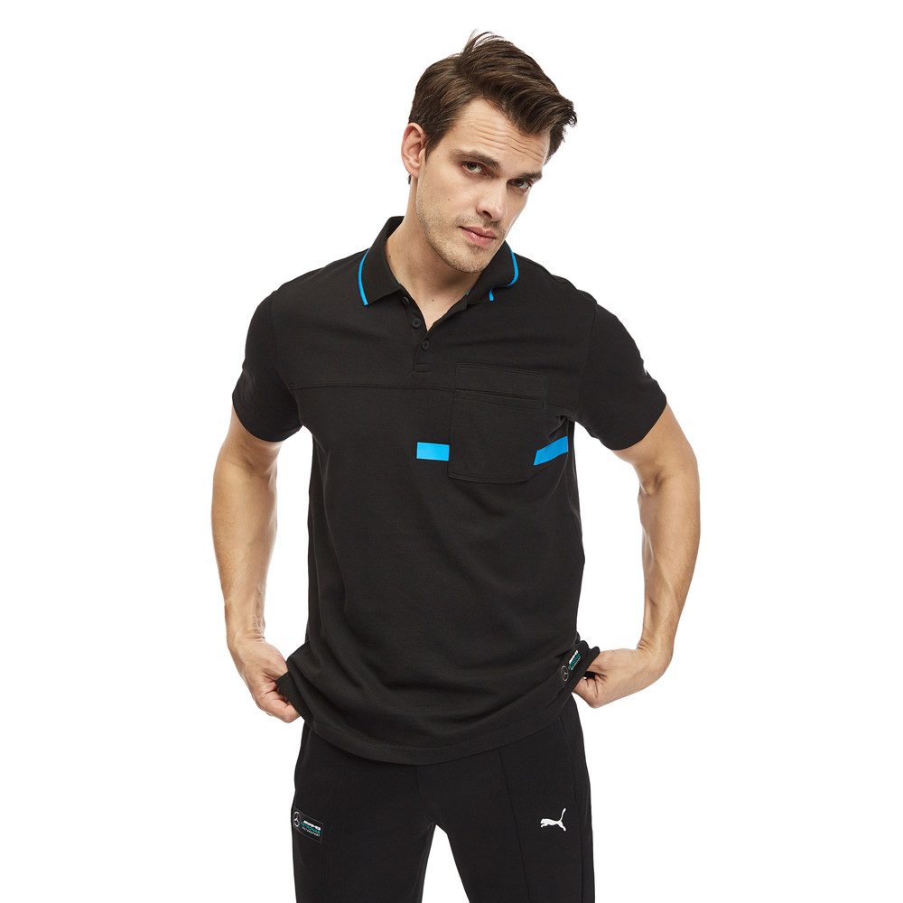 Puma Mens Mapm Short Sleeve Golfer Black