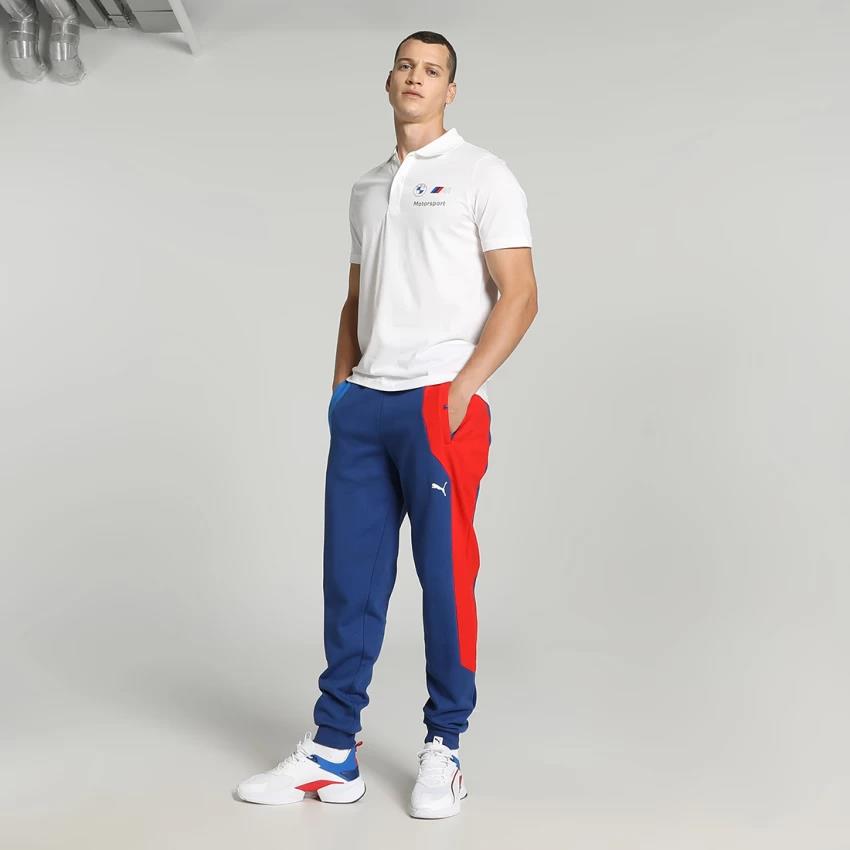 Puma Mens Bmw Mms Ess Short Sleeve Polo Golfer White
