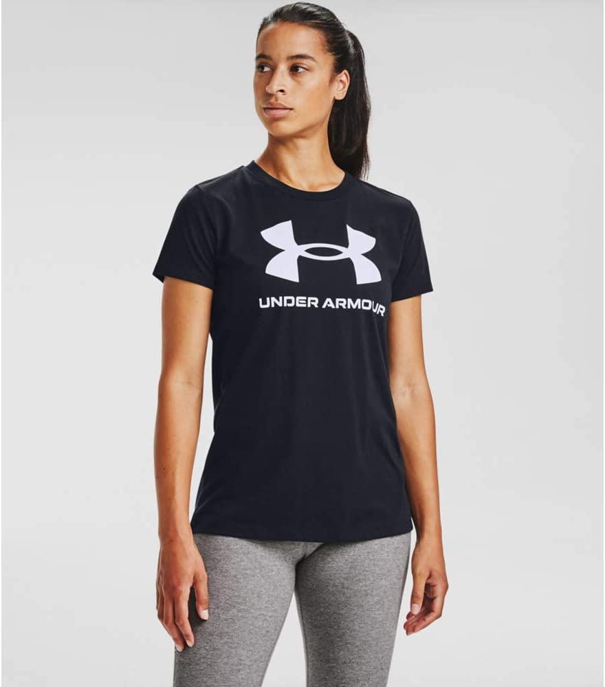 Under Armour Womens Live Sportstyle Graphic Short Sleeve Tee Black / White