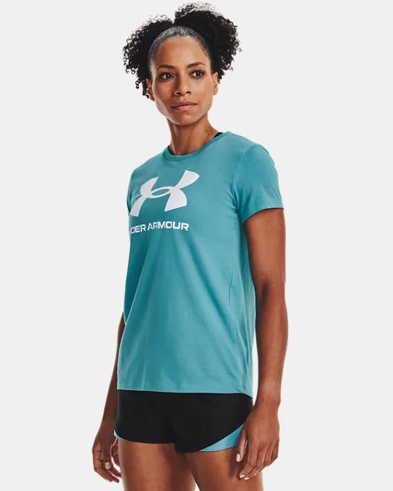 Under Armour Ladies Sportstyle Graphic Short Sleeve 433 Blue