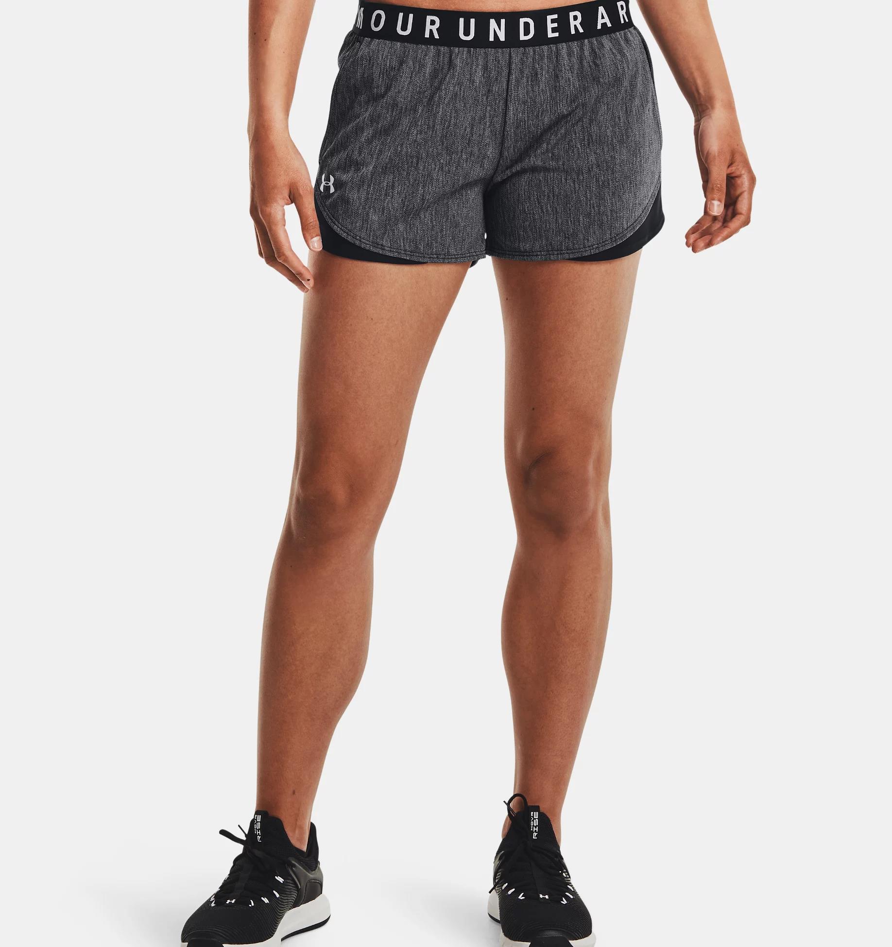 Under Armour Womens Play Up Twist Shorts 3.0 001 Grey