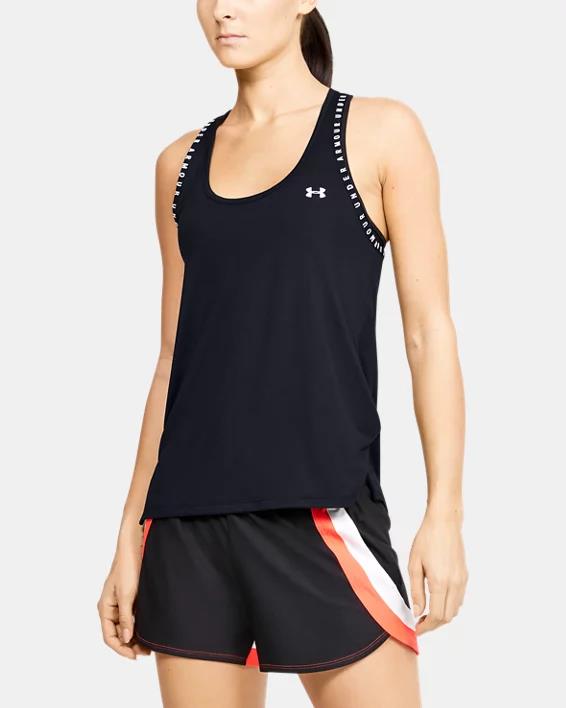 Under Armour Womens Knockout Tank Top Black 001 Black