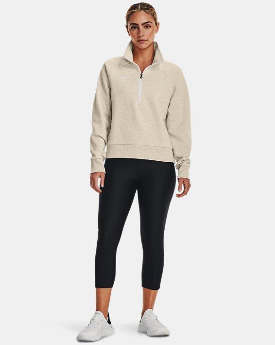 Under Armour Womens Rival Fleece Hz Sweater Oatmeal 784