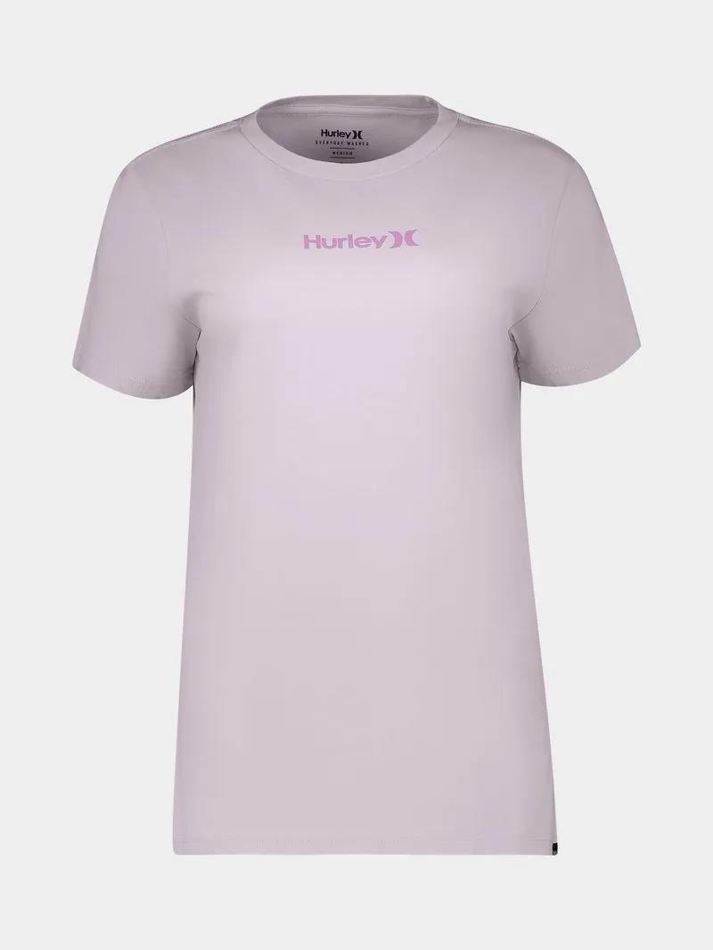 Hurley Womens One And Only Short Sleeve Tee Digital Lavender