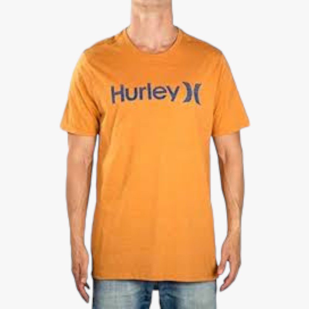 Hurley Ladies Oao Solid Seasonal Short Sleeve Tee Golden Harvest