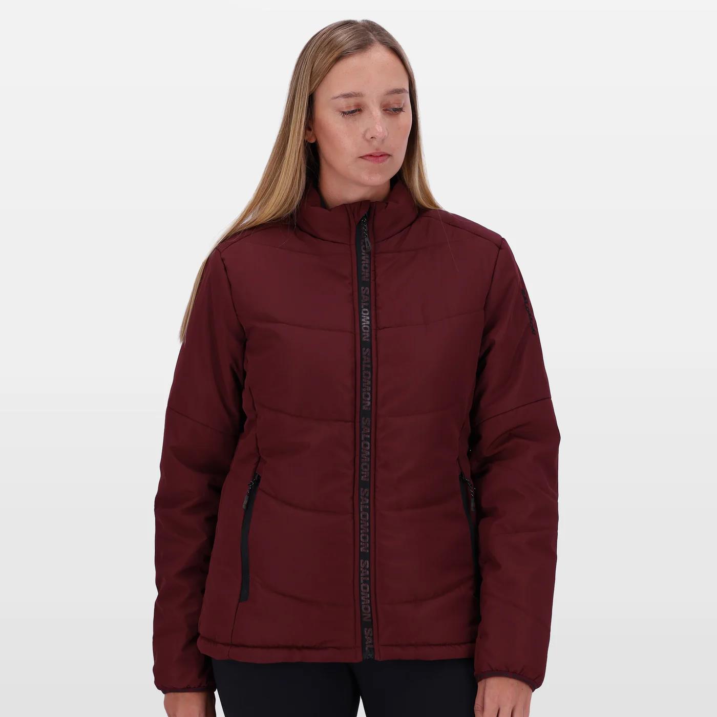 Salomon Womens Cove Jacket Cherry Liquer