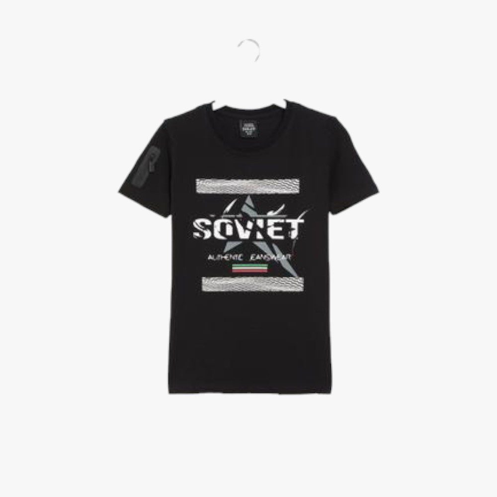 Soviet Boys Era Fashion Short Sleeve Tee Black