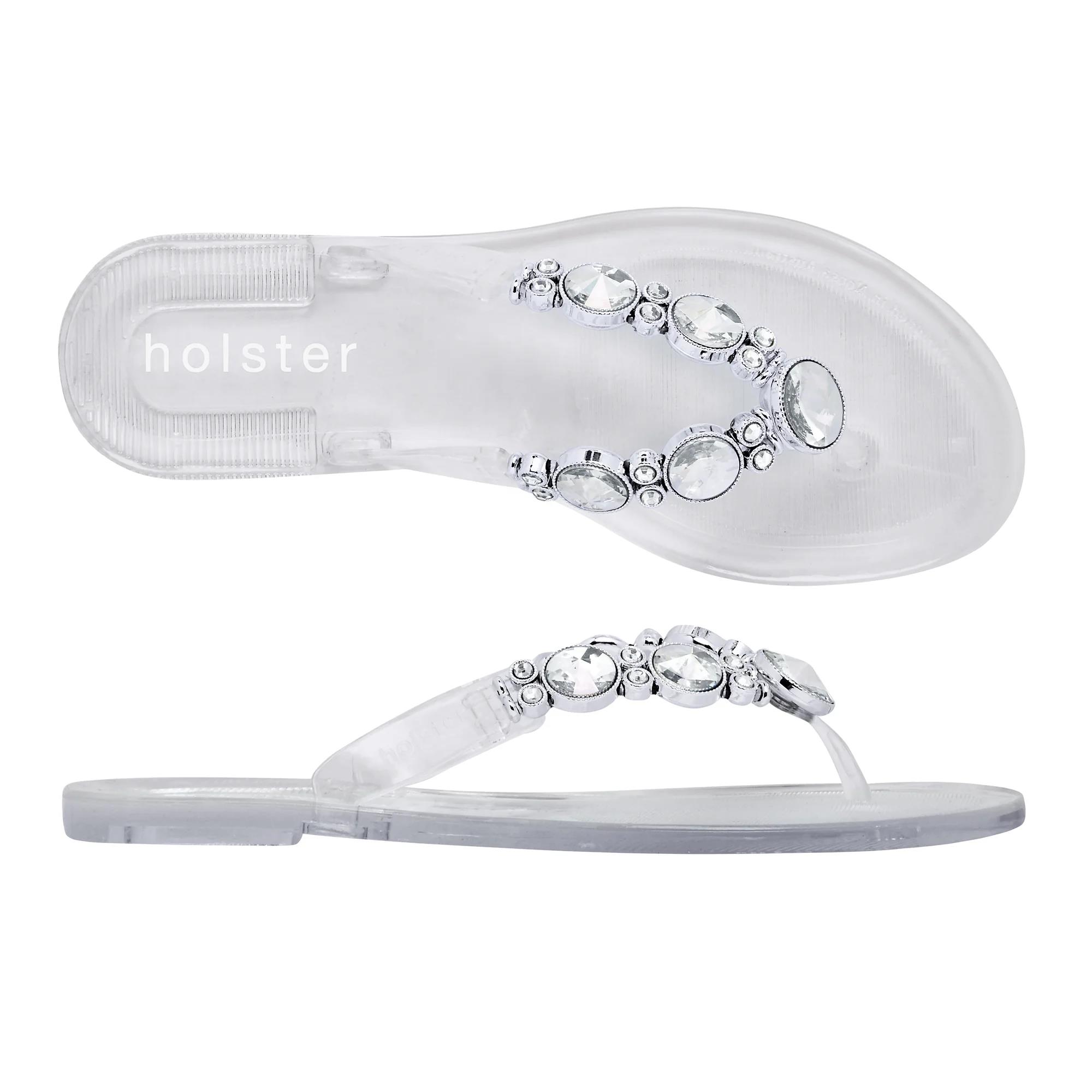 Holster Womens Embellish Sandal Clear