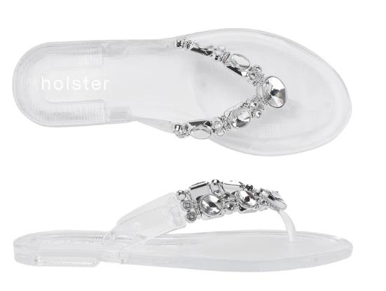 Holster Womens Glam Sandal Clear