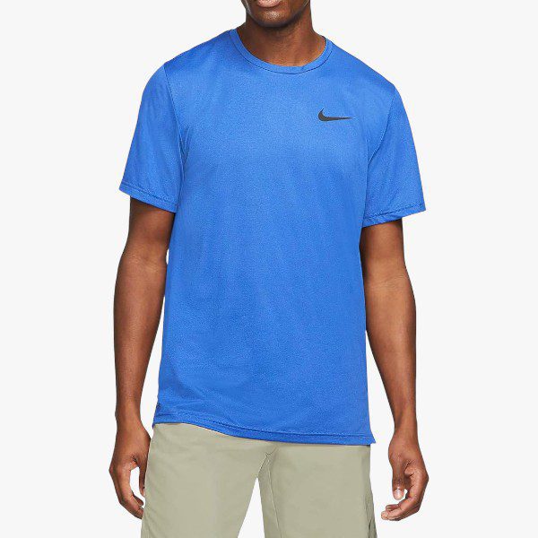 Nike Mens Df Dri Short Sleeve Tee Blue