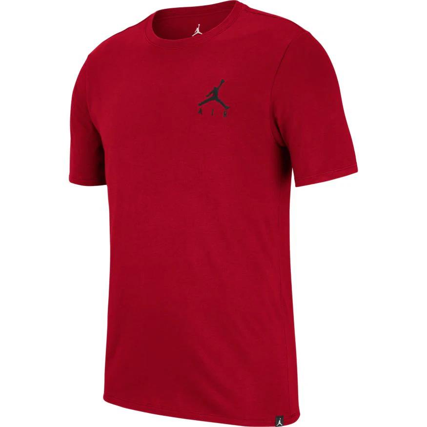 Nike Mens Jumpman Air Emroid Short Sleeve Tee Red