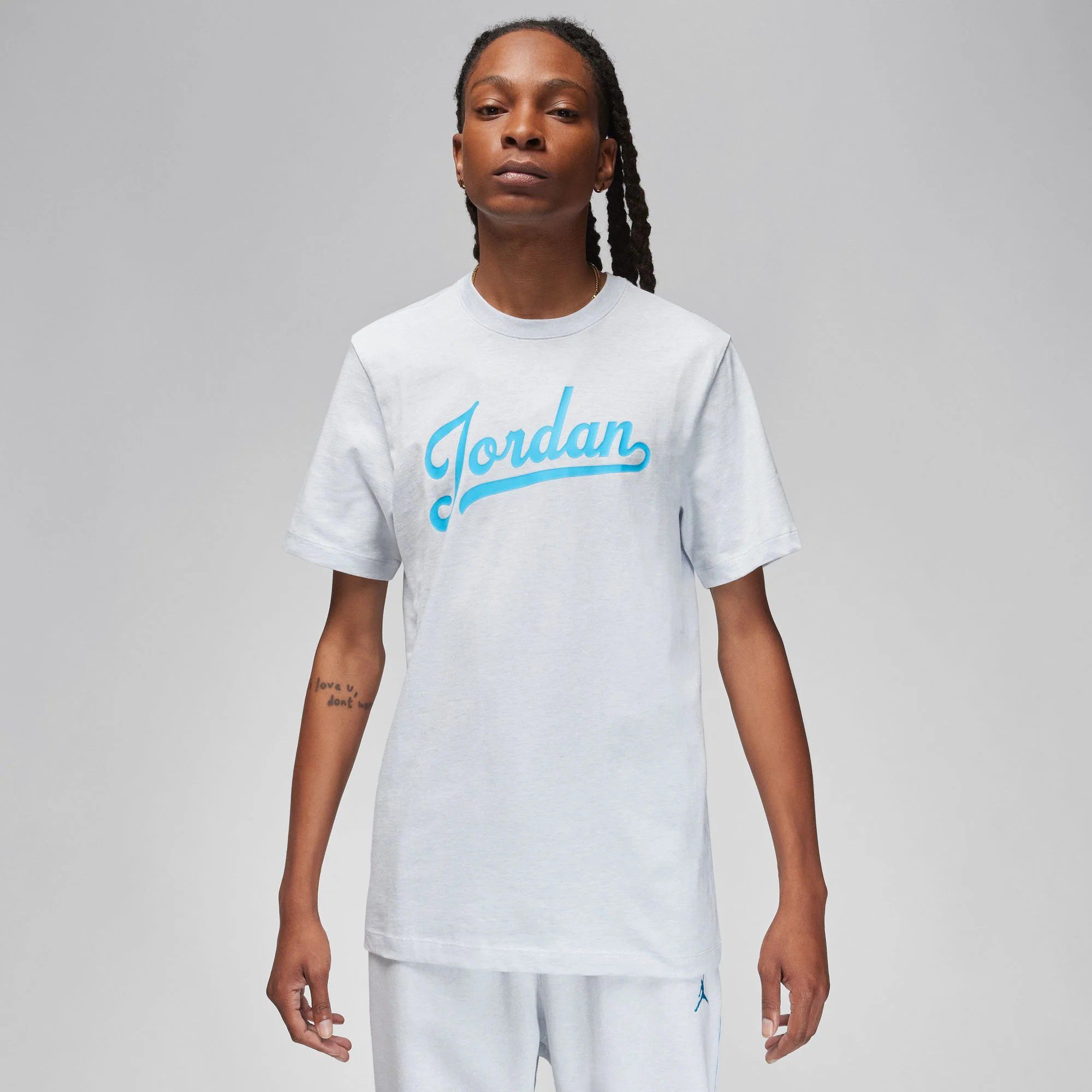 Nike Mens Jordan Fight Mvp Short Sleeve Tee Grey