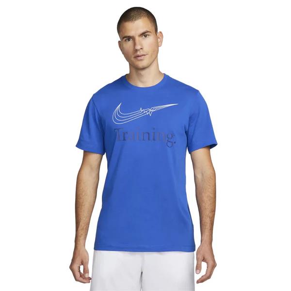 Nike Mens Df Training Short Sleeve Tee Blue